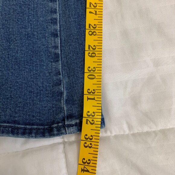 7 For All Mankind Women’s Blue Flared Bootcut Jeans – Premium Denim Classic Fit - Picture 11 of 16